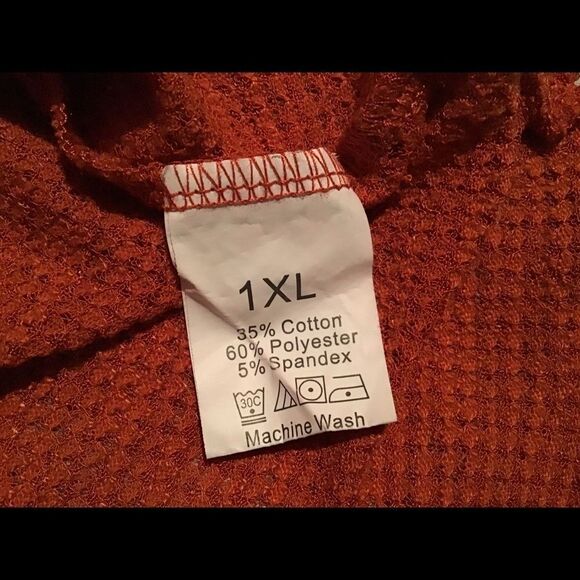 SHEIN Curve Waffle Knit Crop Top 1XL - Picture 8 of 8